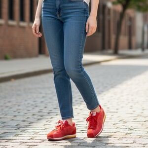 NIKE Vintage Aterro Rio De‎ Janiero Red Low Top Sneakers Size 7